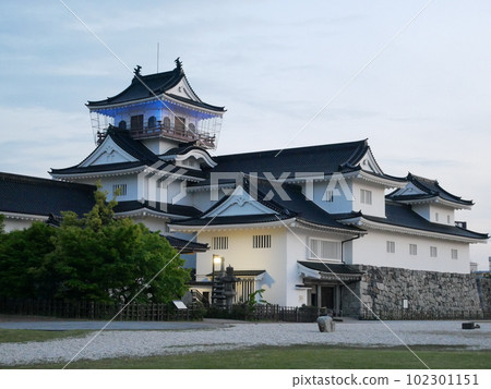 Toyama Castle in the castle ruins park in Toyama City 102301151