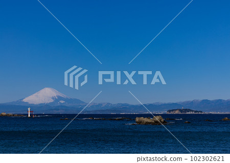 Mt.Fuji from Manaze Coast 102302621