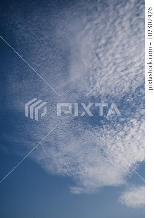 Natural background with blue sky and white clouds. 102302976
