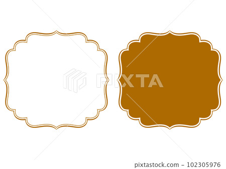 Indian style ornament frame set. Vector data. 102305976