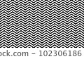 Black and white zigzag seamless pattern background.  102306186
