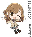 Deformed high school girl (wink) 102306748