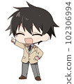 Deformed male high school student (smile) 102306994