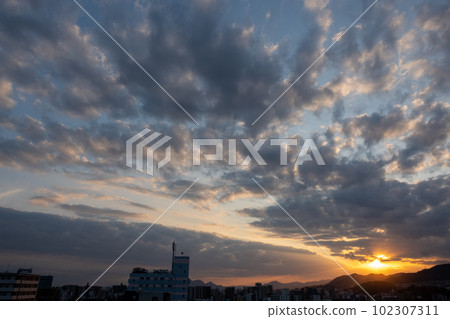 Evening landscape Evening landscape 102307311