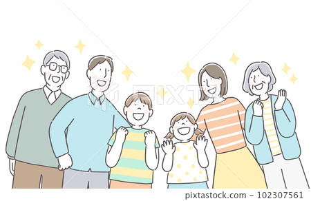 Family with a smile 102307561