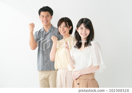 休閒男女排隊拳頭泵 102308328