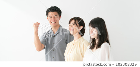 休閒男女排隊拳頭泵 102308329