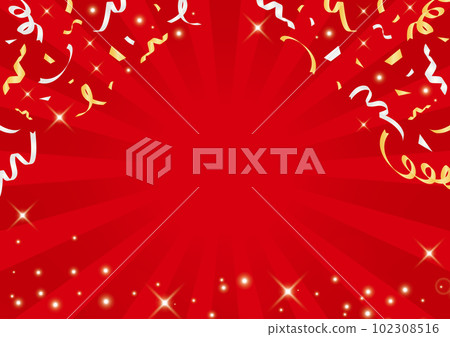 Gorgeous red confetti / campaign material 102308516