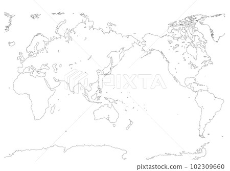 World map (blank map) 102309660