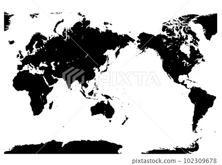 世界地圖(剪影) 世界地圖(剪影) 102309678