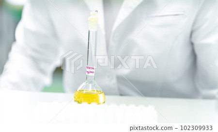 test tubes with chemical solution in the development research laboratory. copy space test tubes with chemical solution in the development research laboratory. copy space 102309933