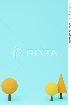 3D material_tree_autumn - Stock Illustration [102310045] - PIXTA