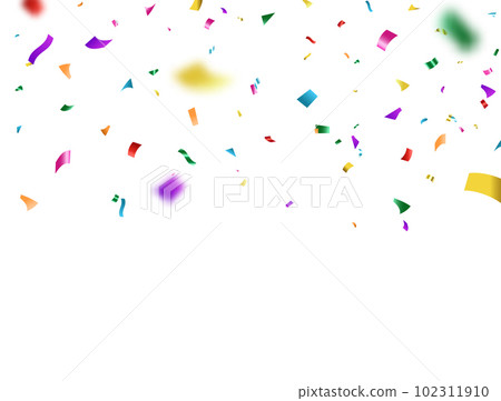 Background with Colorful Paper Confetti. Stock Vector