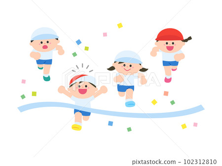 運動會賽跑目標場面 102312810