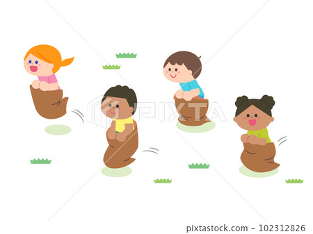 運動日比賽:毛毛蟲比賽/麻袋跳比賽 運動日比賽:毛毛蟲比賽/麻袋跳比賽 102312826
