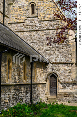 Church of the Annunciation in Chislehurst, Kent, UK. Built in 1870, this church is located on Chislehurst High Street. Chislehurst is in the Borough of Bromley, Greater London. Church of the Annunciation in Chislehurst, Kent, UK. Built in 1870, this church is located on Chislehurst High Street. Chislehurst is in the Borough of Bromley, Greater London. 102312897