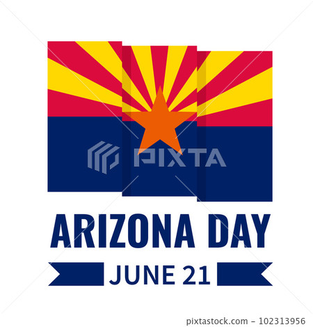 Arizona Day typography poster. Holiday celebration on June 21. Vector template for banner, flyer, greeting card, etc Arizona Day typography poster. Holiday celebration on June 21. Vector template for banner, flyer, greeting card, etc 102313956