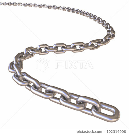 Metal chain 3D 102314908