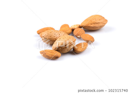 Dried almonds Dried almonds 102315740