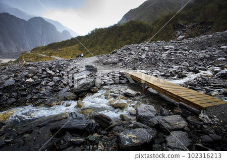 trekking trail in fox glacier southland new zealand one of most popular traveling destinaton trekking trail in fox glacier southland new zealand one of most popular traveling destinaton 102316213