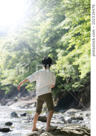 Image of trips for elementary school students and children playing in the summer river in the backlight Outdoors, camping, etc. Image of trips for elementary school students and children playing in the summer river in the backlight Outdoors, camping, etc. 102316476