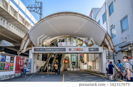 神奈川縣川崎市元住吉站的城市景觀 102317075