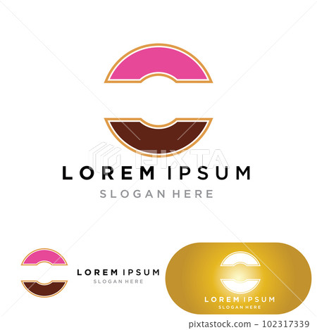 Donuts logo vector template illustration Donuts logo vector template illustration 102317339