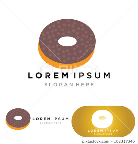 Donuts logo vector template illustration Donuts logo vector template illustration 102317340