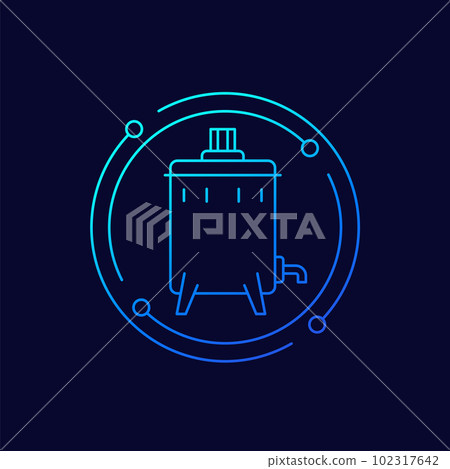 Honey extractor icon, beekeeping and apiculture 102317642