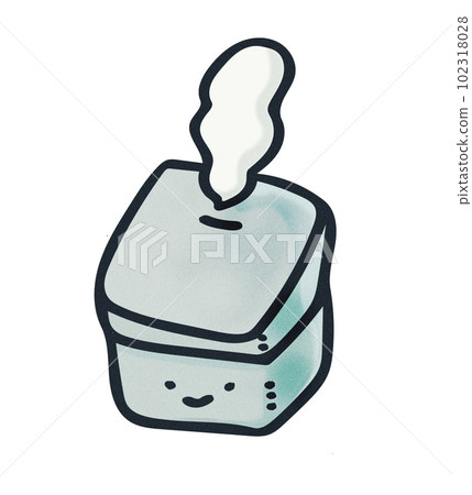 一個可愛的臉煮飯的電飯煲的插圖 102318028