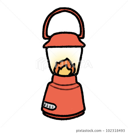 Hand-drawn Cute red camping lantern, lamp, fire, Camping character design in doodle style Hand-drawn Cute red camping lantern, lamp, fire, Camping character design in doodle style 102318493