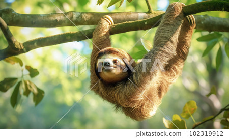 Wild sloth 102319912