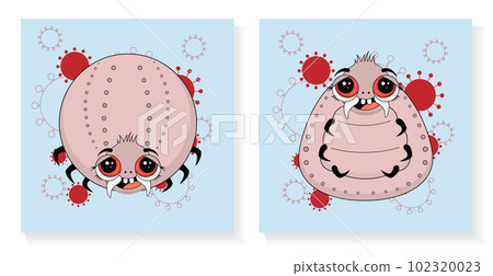 Tick poster. Pest control. Ixodid ticks. INSECT PEST CHARACTERS. lyme disease. 102320023