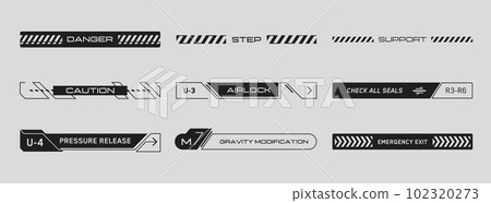Cyberpunk decals set. Buttons for websites, mobile applications. Cyberpunk decals set. Buttons for websites, mobile applications. 102320273