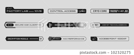 Cyberpunk decals set. Buttons for websites, mobile applications. Cyberpunk decals set. Buttons for websites, mobile applications. 102320275