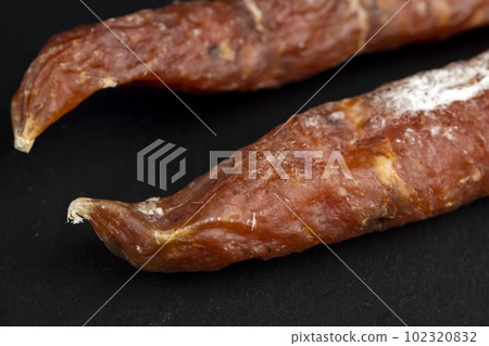 Dried chicken sausage with dried tomatoes Dried chicken sausage with dried tomatoes 102320832