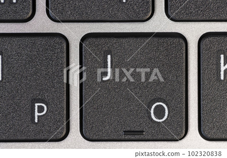 Black Plastic Keyboard from Computer, close up Black Plastic Keyboard from Computer, close up 102320838