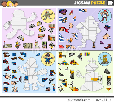 jigsaw puzzle games set with funny cartoon characters jigsaw puzzle games set with funny cartoon characters 102321107