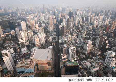 Aerial view of Watthana district in Bangkok, Thailand Aerial view of Watthana district in Bangkok, Thailand 102321127