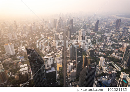 Aerial view of Watthana district in Bangkok, Thailand Aerial view of Watthana district in Bangkok, Thailand 102321185