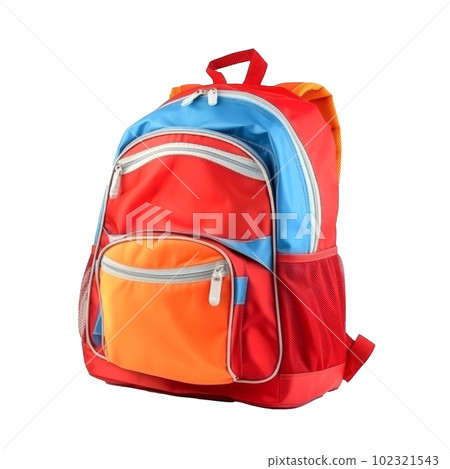 School backpack isolated. Illustration AI Generative 102321543