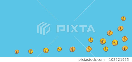 Dollar coin hand drawing - financial theme Dollar coin hand drawing - financial theme 102321925