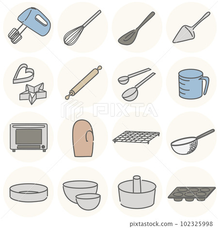 set of confectionery tools 102325998