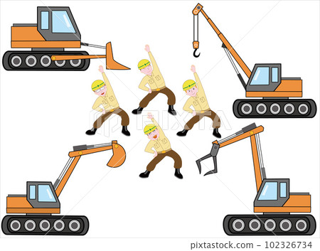 它是重型機械和駕駛員的插圖素材。 102326734