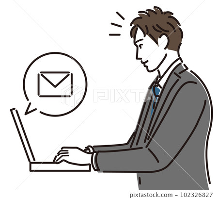 注意到電子郵件的商人 注意到電子郵件的商人 102326827