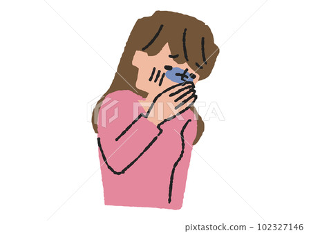 A woman who can't stop vomiting A woman who can't stop vomiting 102327146