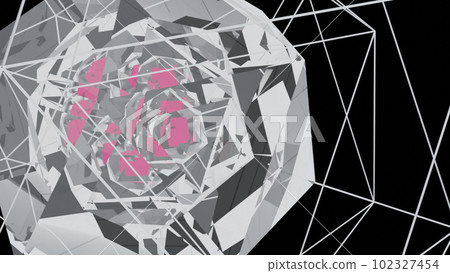 CG crystal with a nucleus in the center CG crystal with a nucleus in the center 102327454