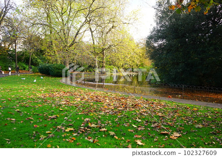 ireland dublin st stephens green autumn park ireland dublin st stephens green autumn park 102327609