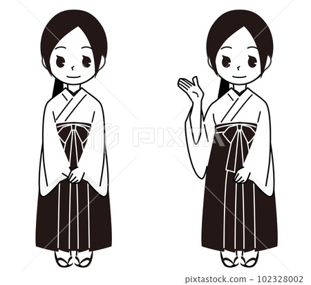 巫女插圖集(單色) 巫女插圖集(單色) 102328002