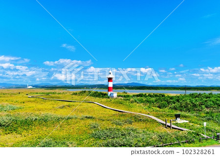 Breathtaking view of Ishikari, Hokkaido Hamanasu no Oka Park 102328261